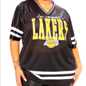 LAKERS shirt 2X-fashion nova-jersey material